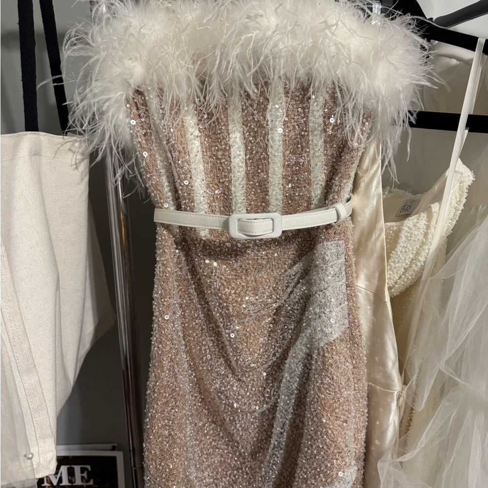 Nadine Merabi Lucie White Dress